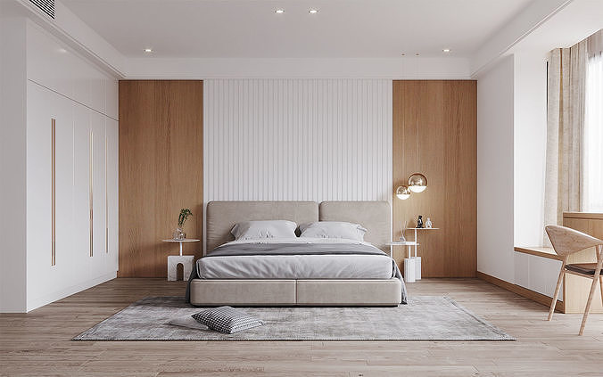 Modern Bedroom 3D model