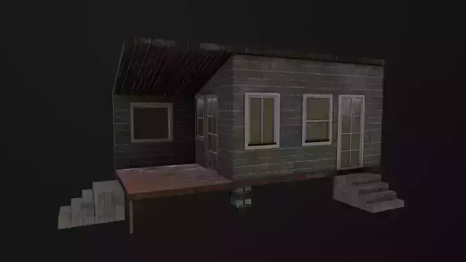 Cabine House Low-poly 3D model