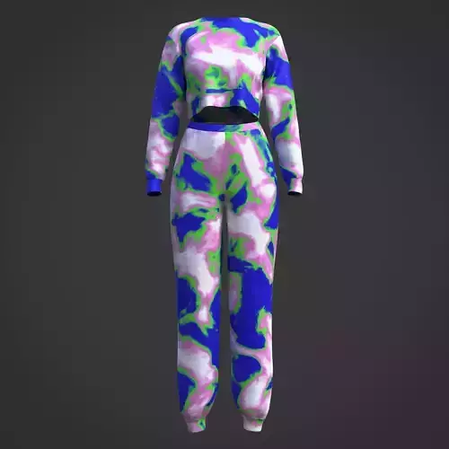Female ActiveWear set - Tie Dye women Tracksuit 