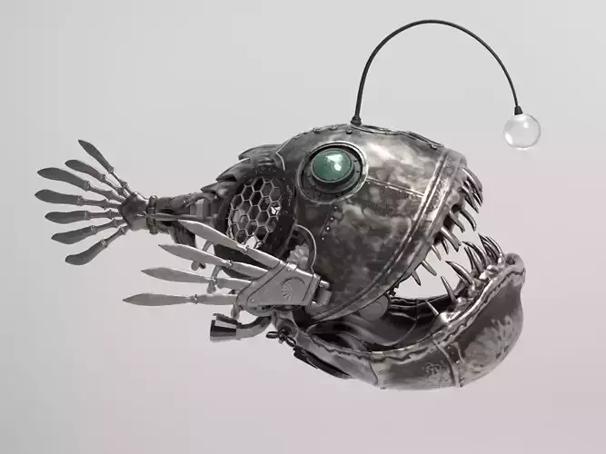 Steampunk  Fish 3D model