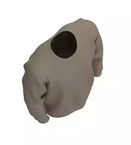 realistic sweat shirt 3d model