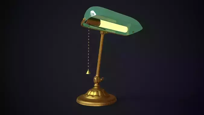 Old desk lamp