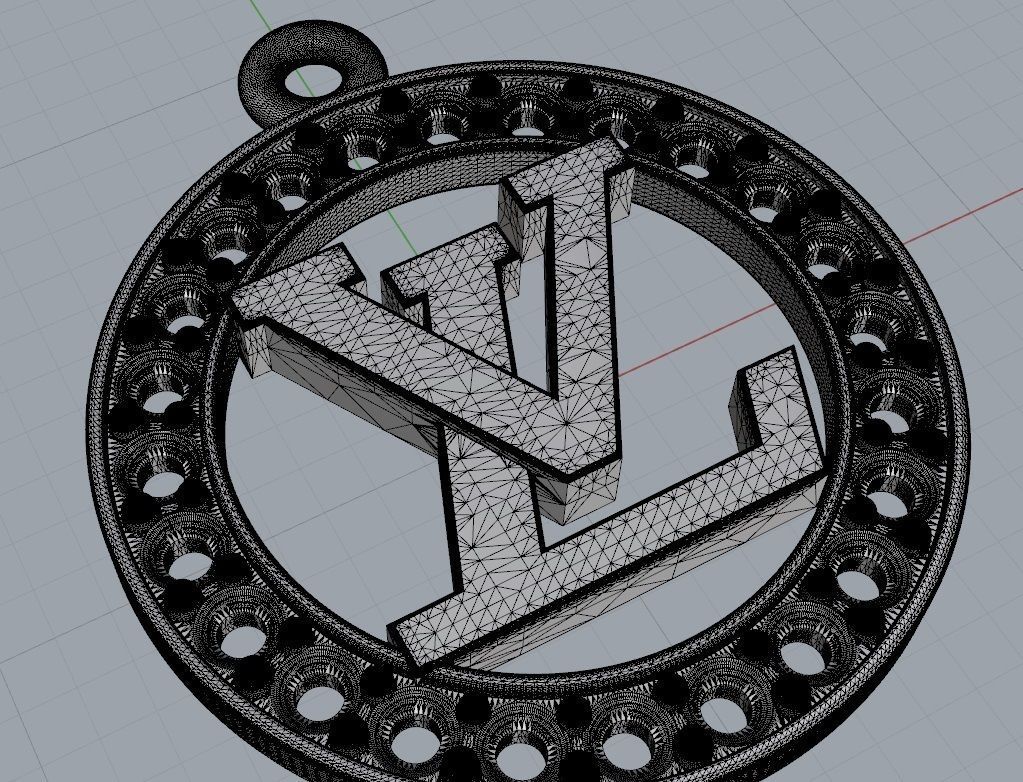 pendant LV 3D print model_6
