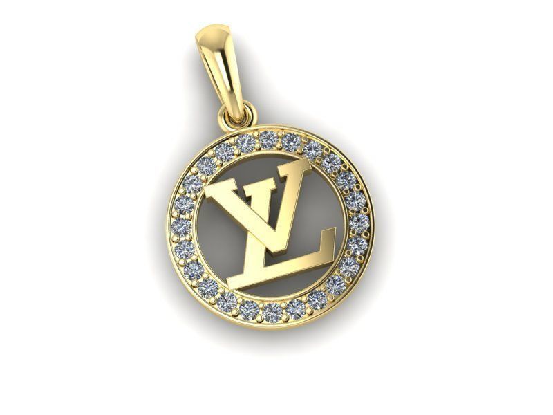 pendant LV 3D print model_2