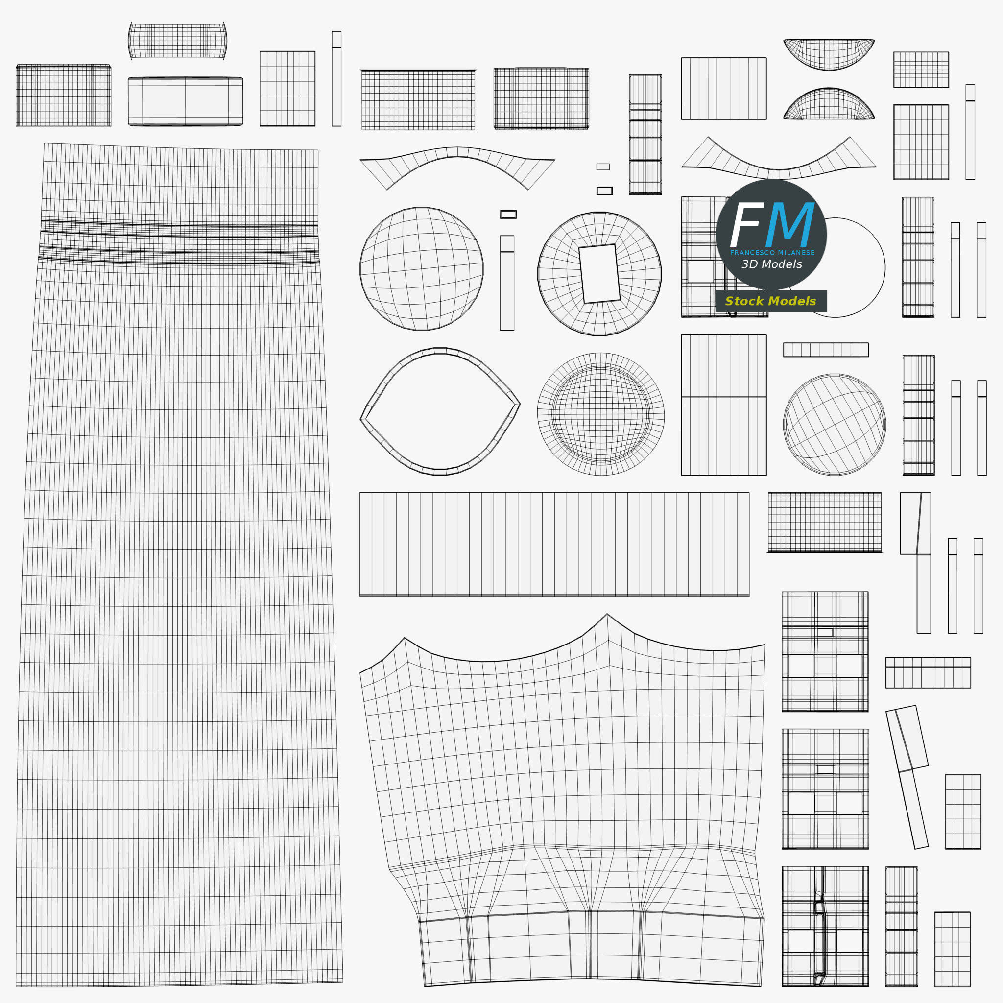 USB WiFi dongle antenna 3D model_11