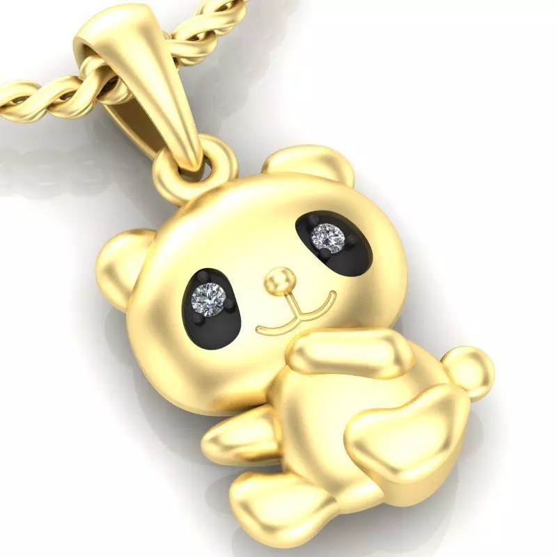  pendant panda 3D print model_0
