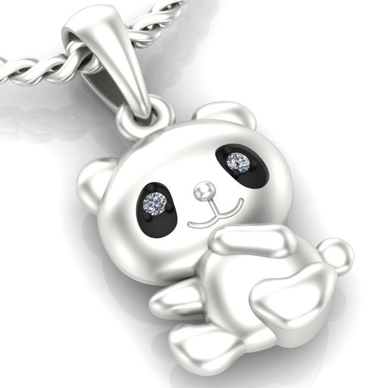  pendant panda 3D print model_2