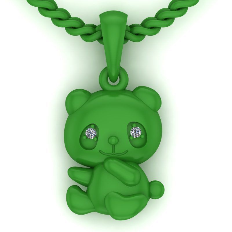  pendant panda 3D print model_1