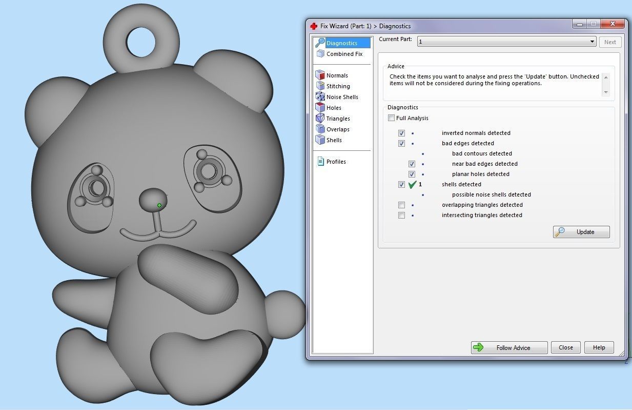  pendant panda 3D print model_5