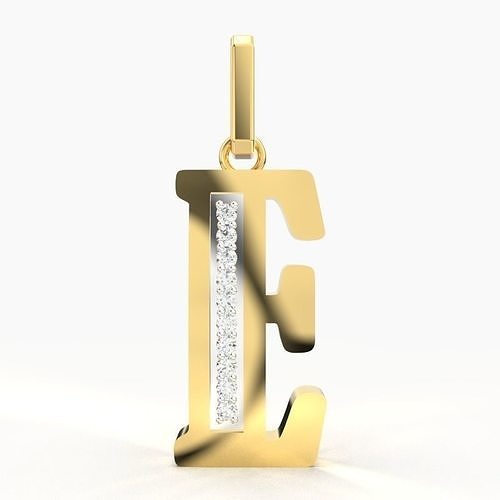 E SCRIPT DIAMOND PENDANT 3D print model