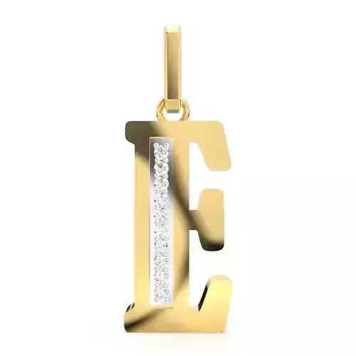 E SCRIPT DIAMOND PENDANT 3D print model