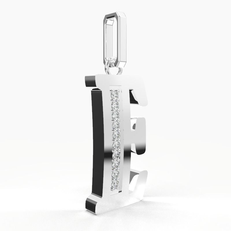 E SCRIPT DIAMOND PENDANT 3D print model_8