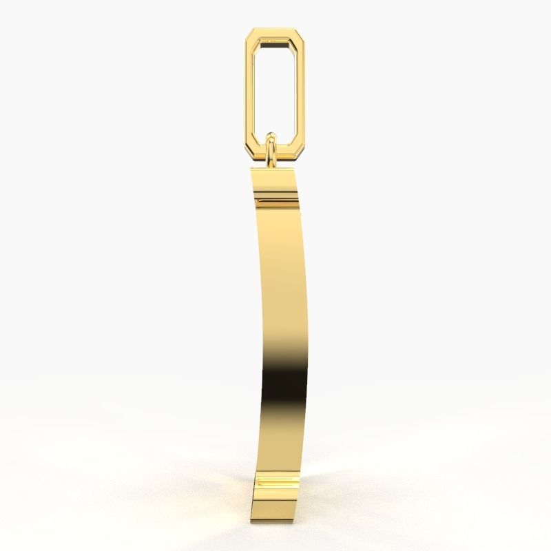 E SCRIPT DIAMOND PENDANT 3D print model_4