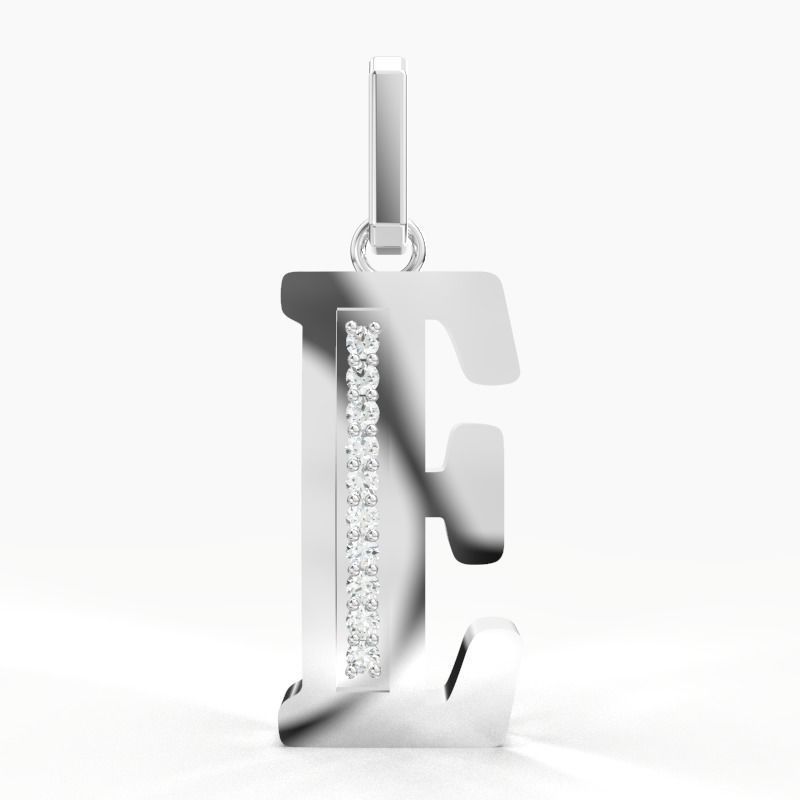 E SCRIPT DIAMOND PENDANT 3D print model_7
