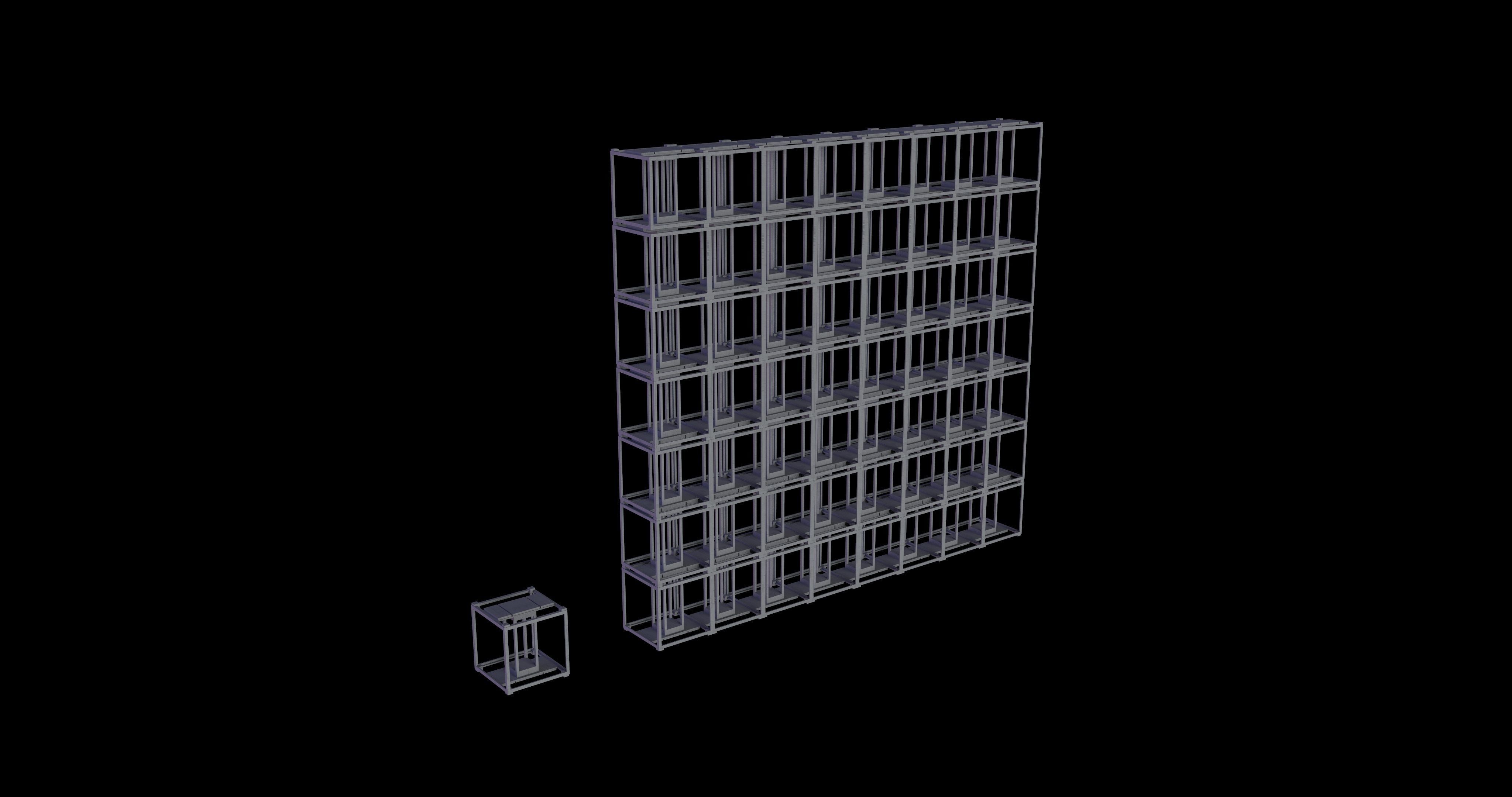 METAL STRIP Kitbash Low-poly 3D model_9