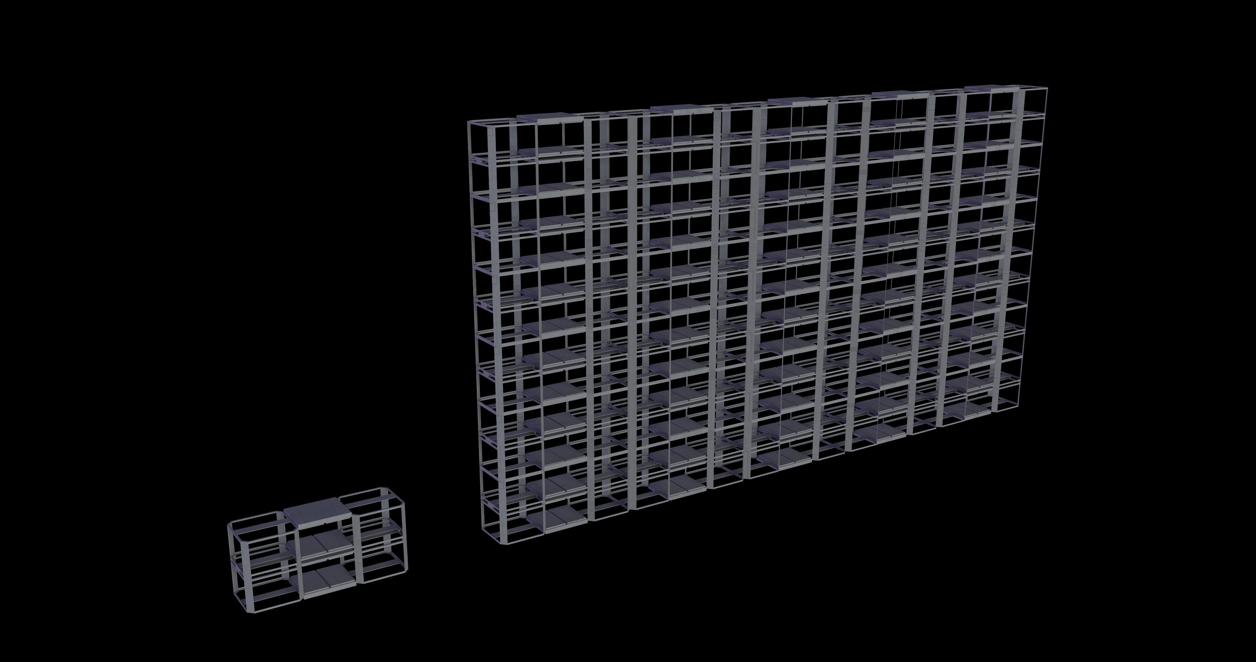 METAL STRIP Kitbash Low-poly 3D model_7