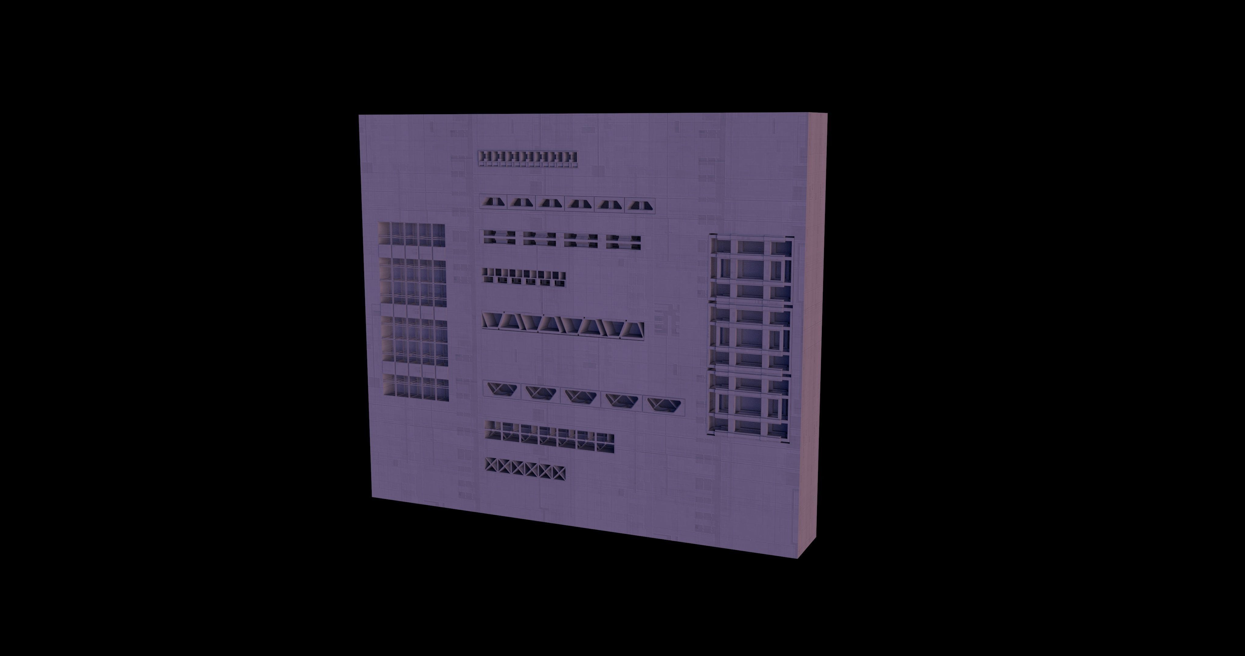 METAL STRIP Kitbash Low-poly 3D model_11