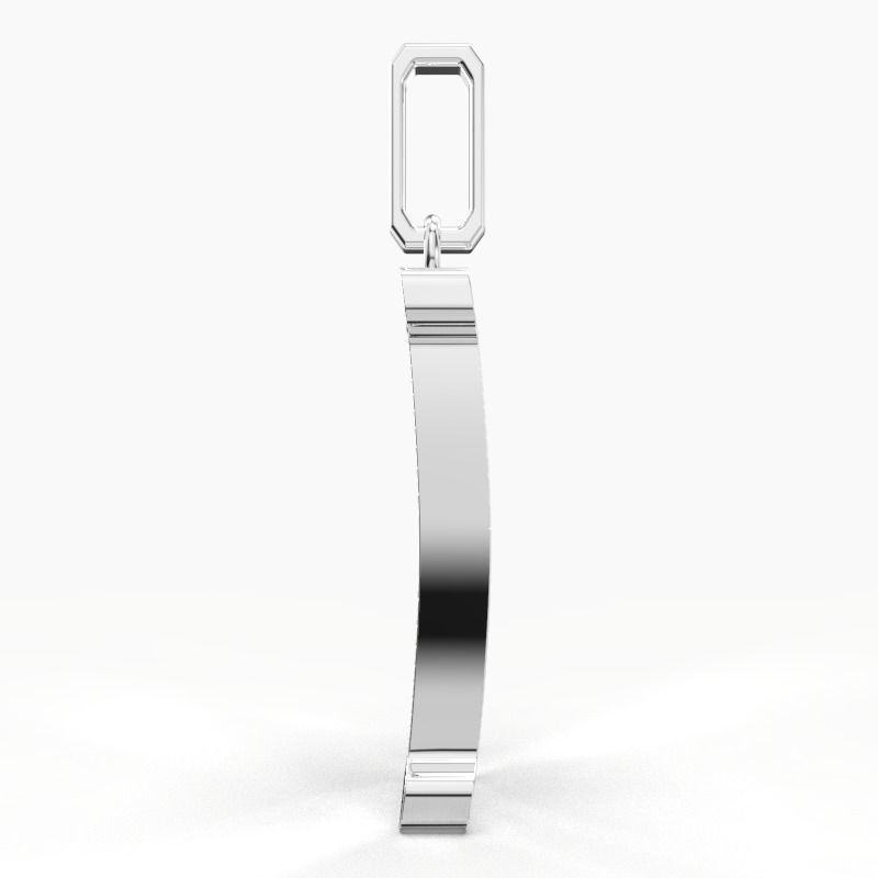 F SCRIPT DIAMOND PENDANT 3D print model_8
