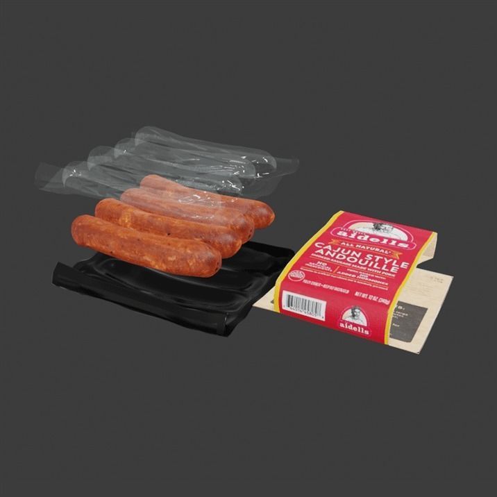 Sausage aidells 3D model_6