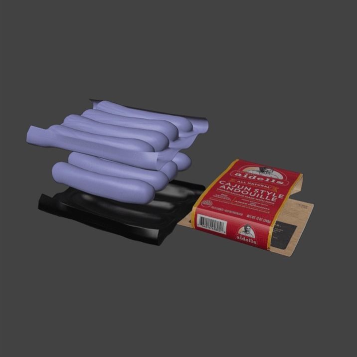 Sausage aidells 3D model_8
