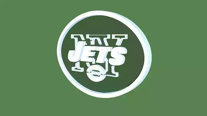 New York Jets Team Logo 3D model
