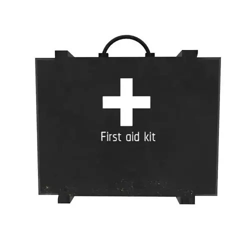 First aid kit Low-poly 3D model First aid kit Low-poly 3D model