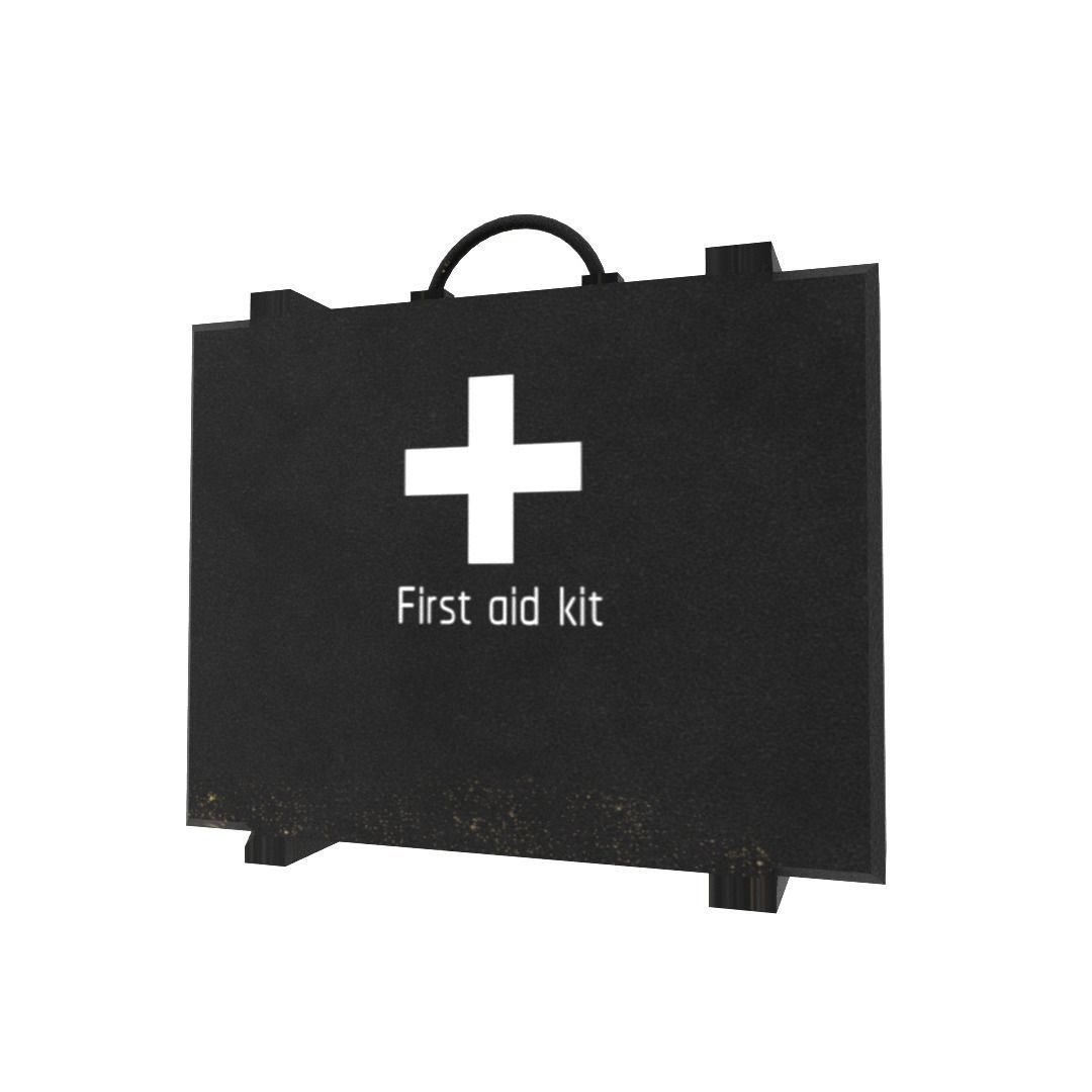 First aid kit Low-poly 3D model_4