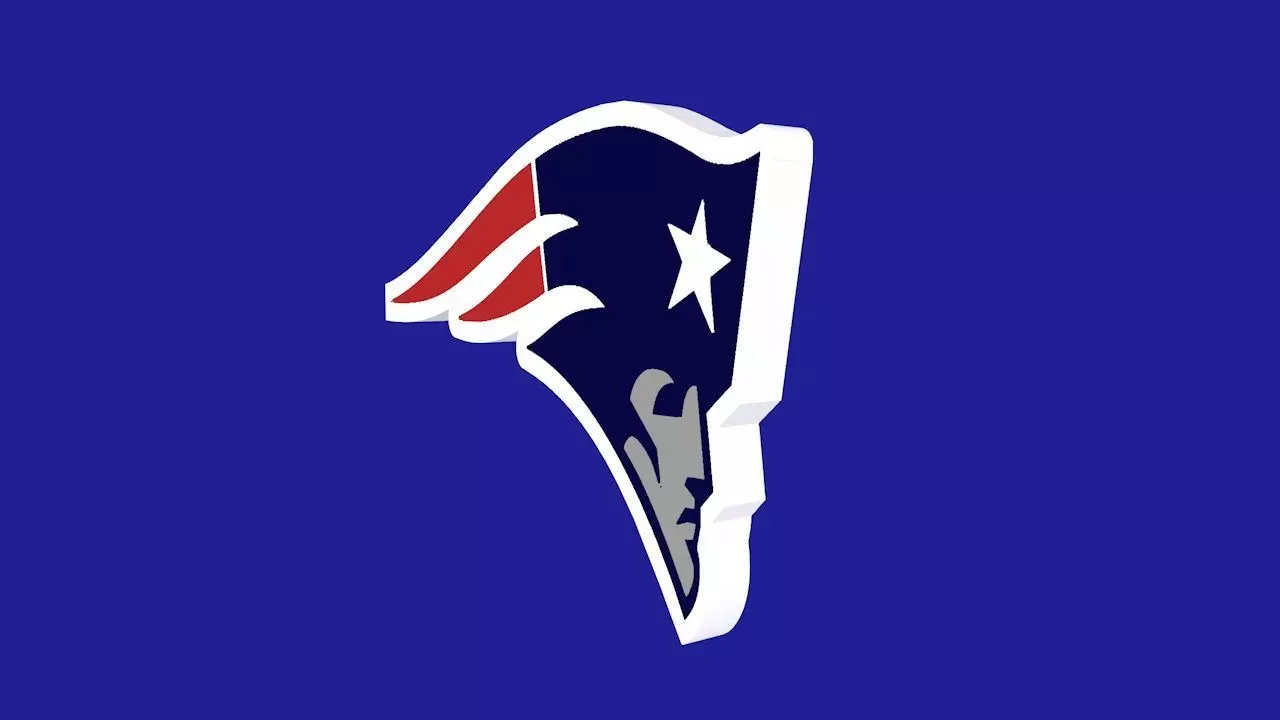 New England Patriots Team Logo 3D model_0