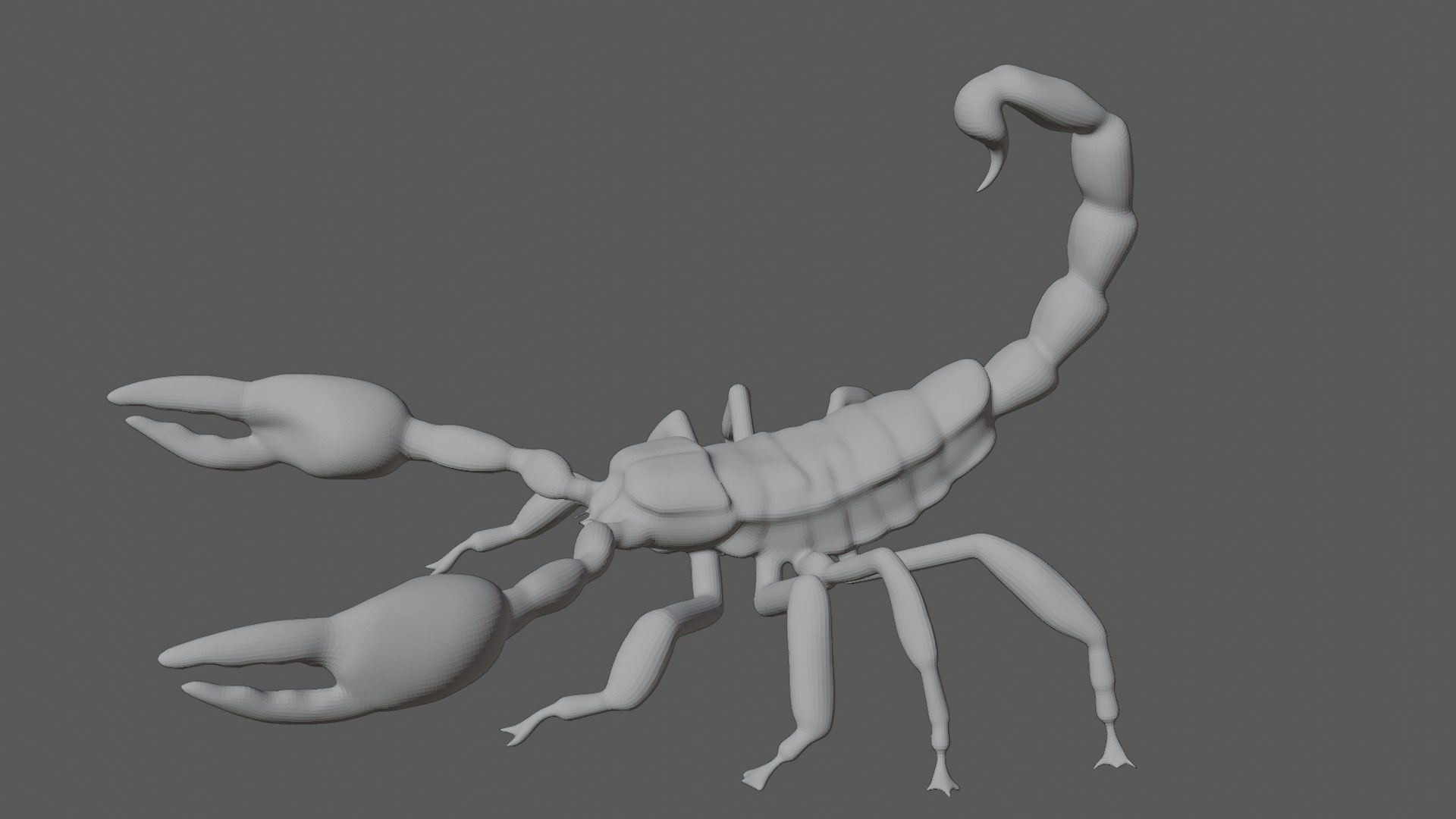Scorpion Low-poly 3D model_7