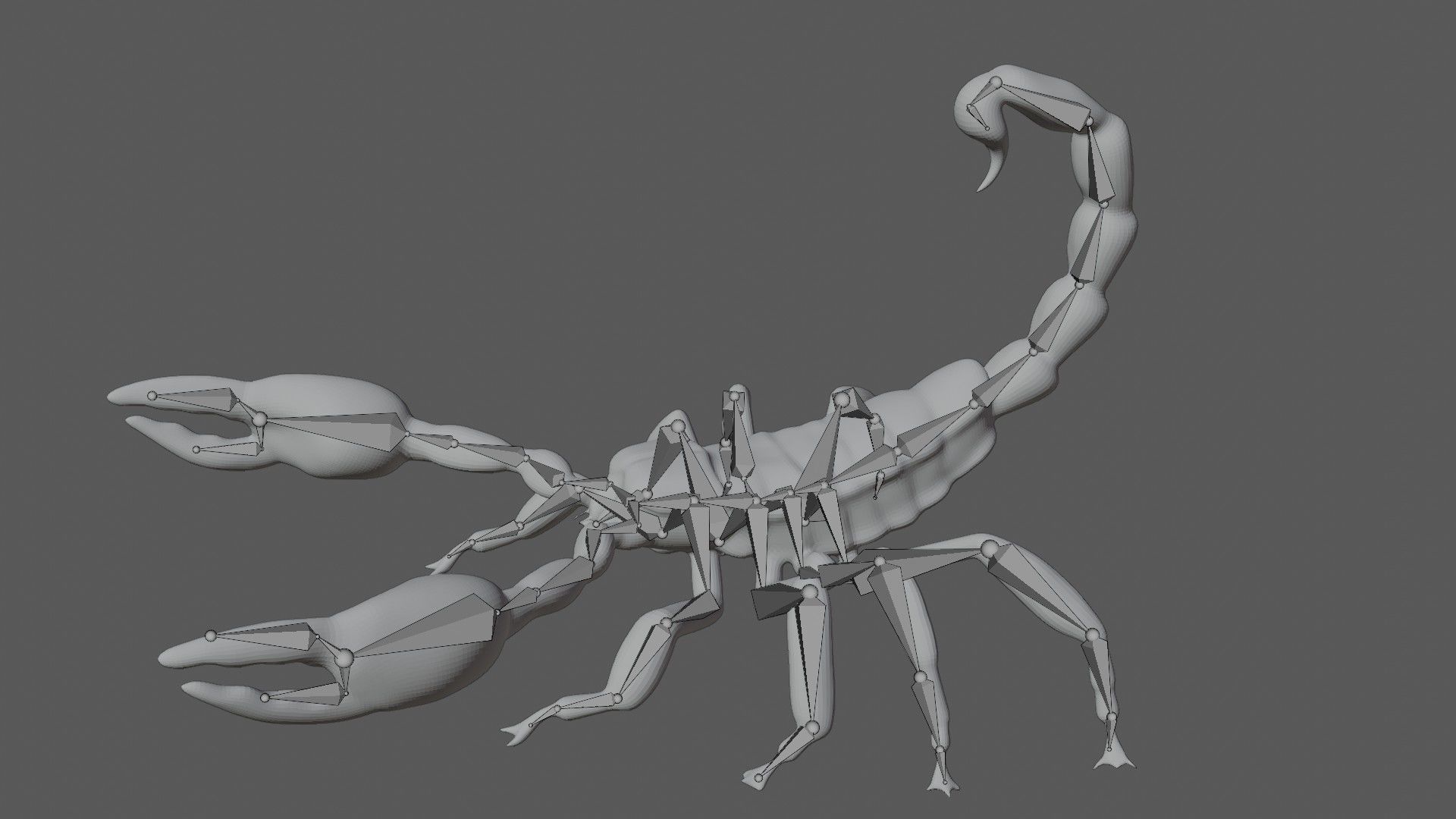 Scorpion Low-poly 3D model_8