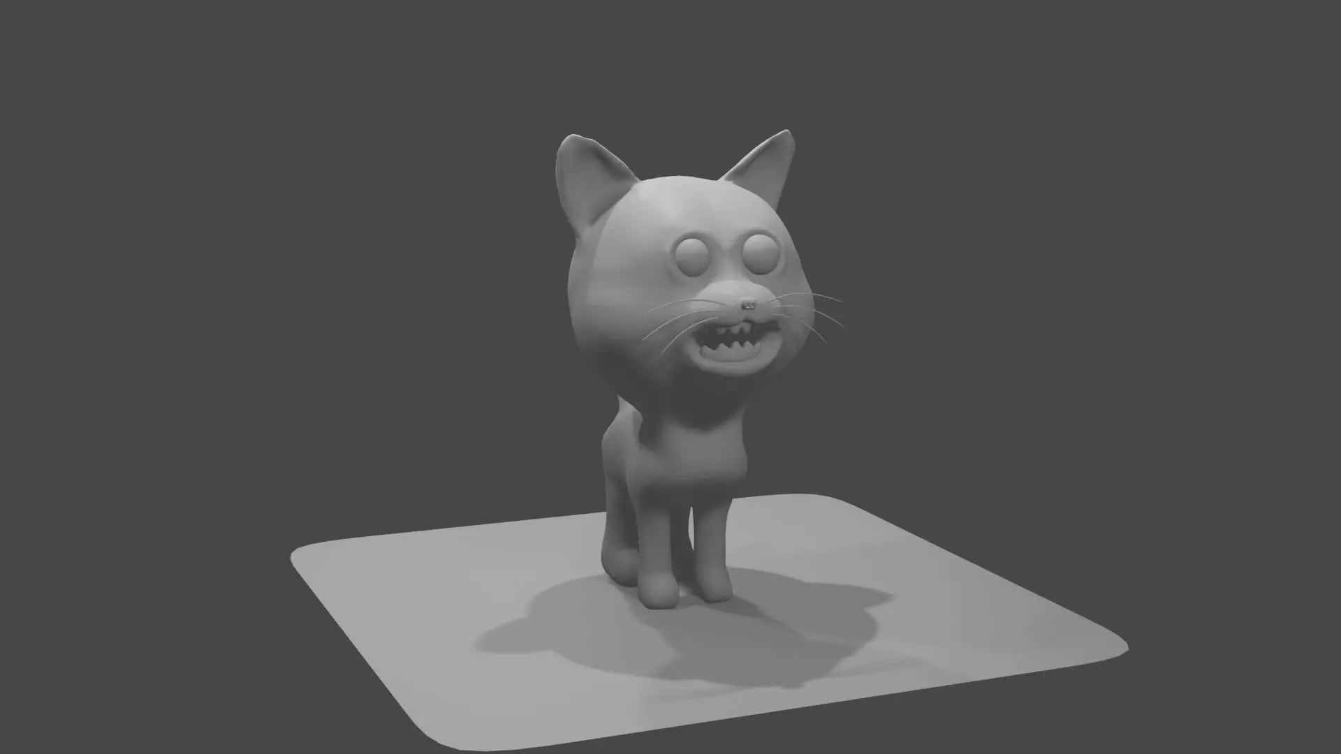 cartoon cat 3D model