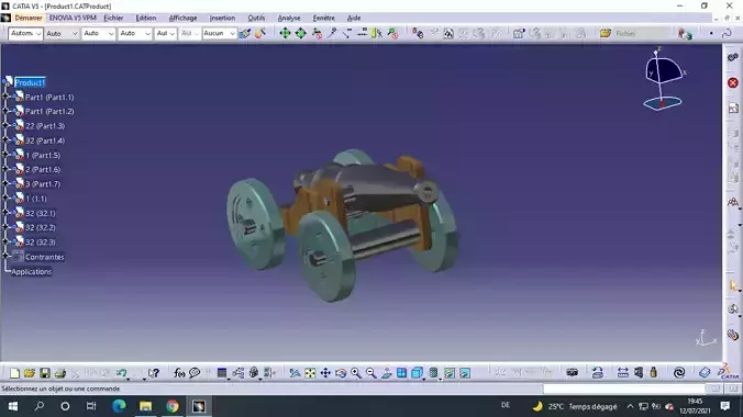 Artillery computer screen showing cannon