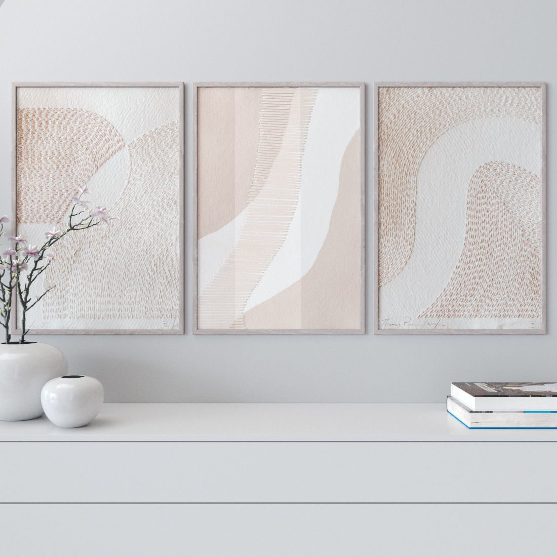 Photo Frames Set  356 3D model_1