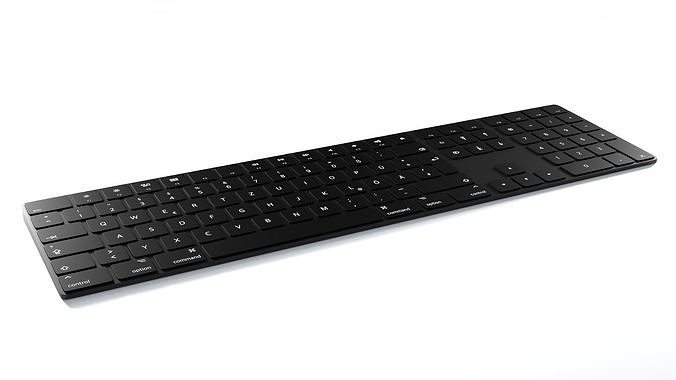 Apple Magic Keyboard with Numpad 3D model