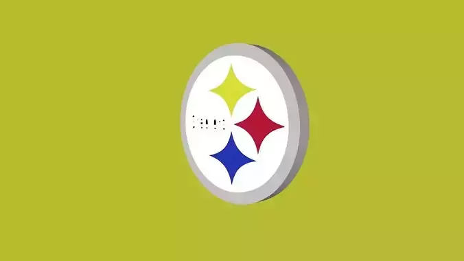 Pittsburgh Steelers Team Logo 3D model