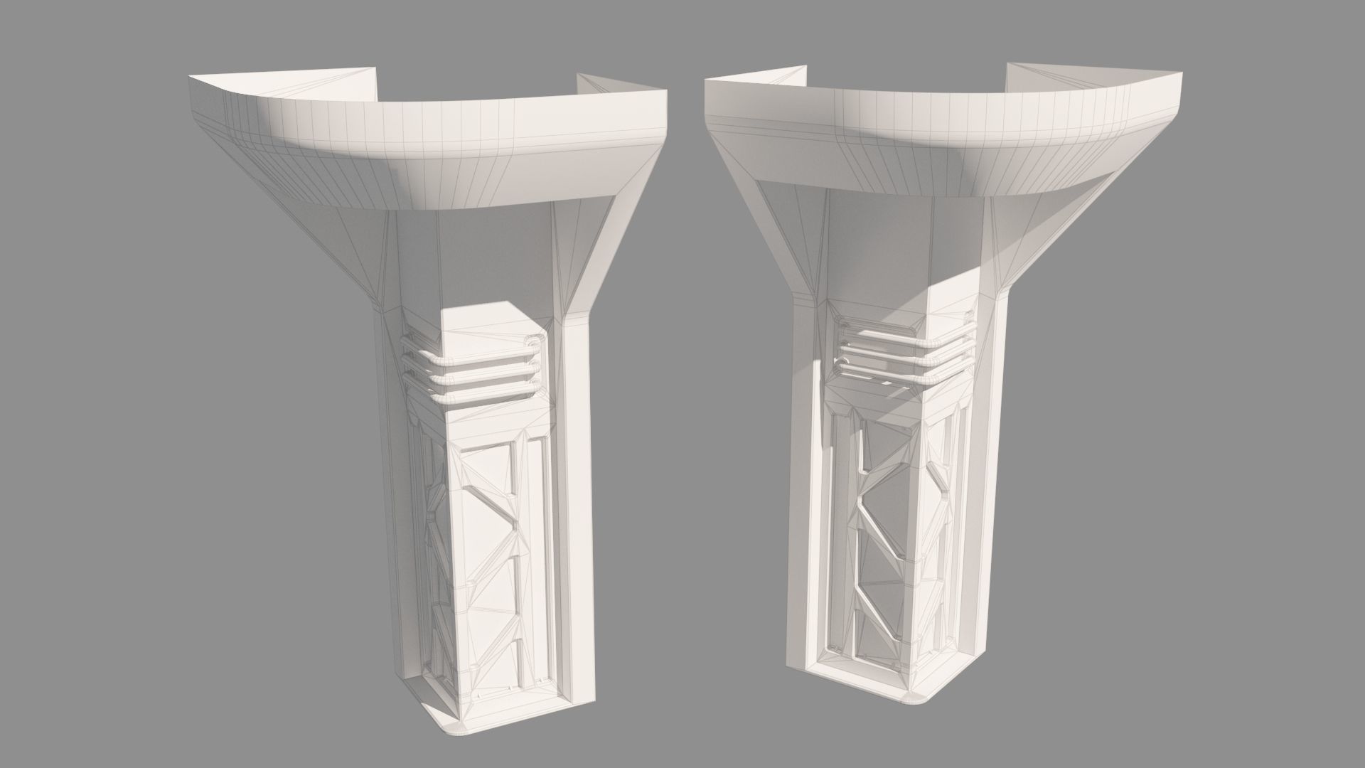 Modular Sci-Fi panels vol 01 Low-poly 3D model_3