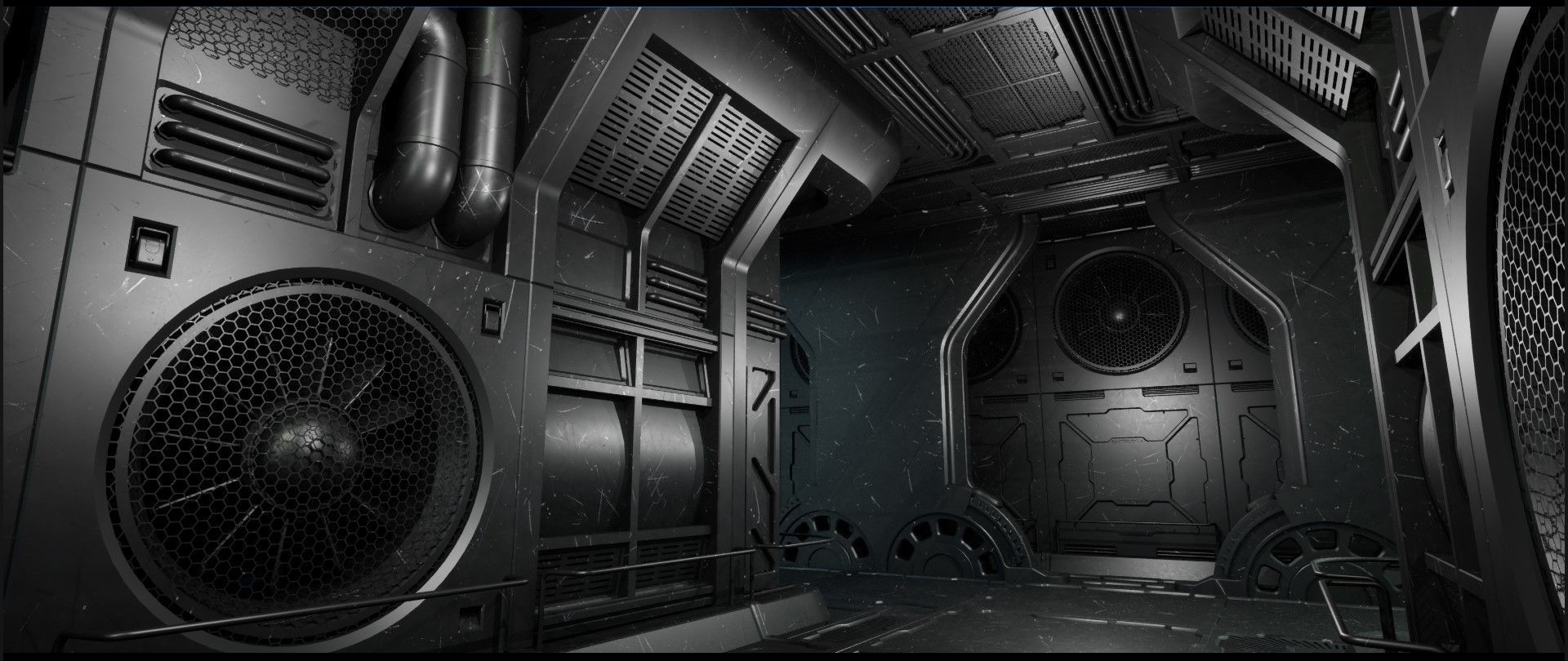 Modular Sci-Fi panels vol 01 Low-poly 3D model_29