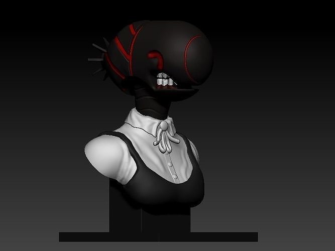 Bust of Reze bomb devil of Chainsaw man 3D print model