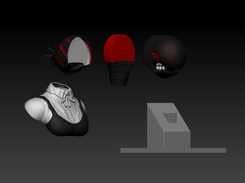 Bust of Reze bomb devil of Chainsaw man 3D print model_2