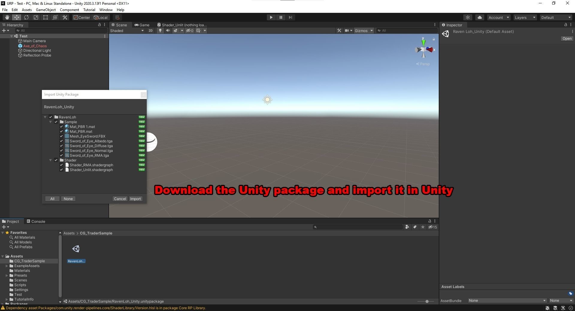 Raven Loh- RMA and Diffuse only shader for Unity Free low-poly 3D model_1