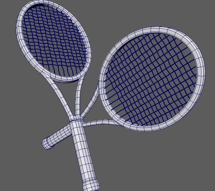 Tennis Racquet free VR / AR / lowpoly 3D model CGTrader