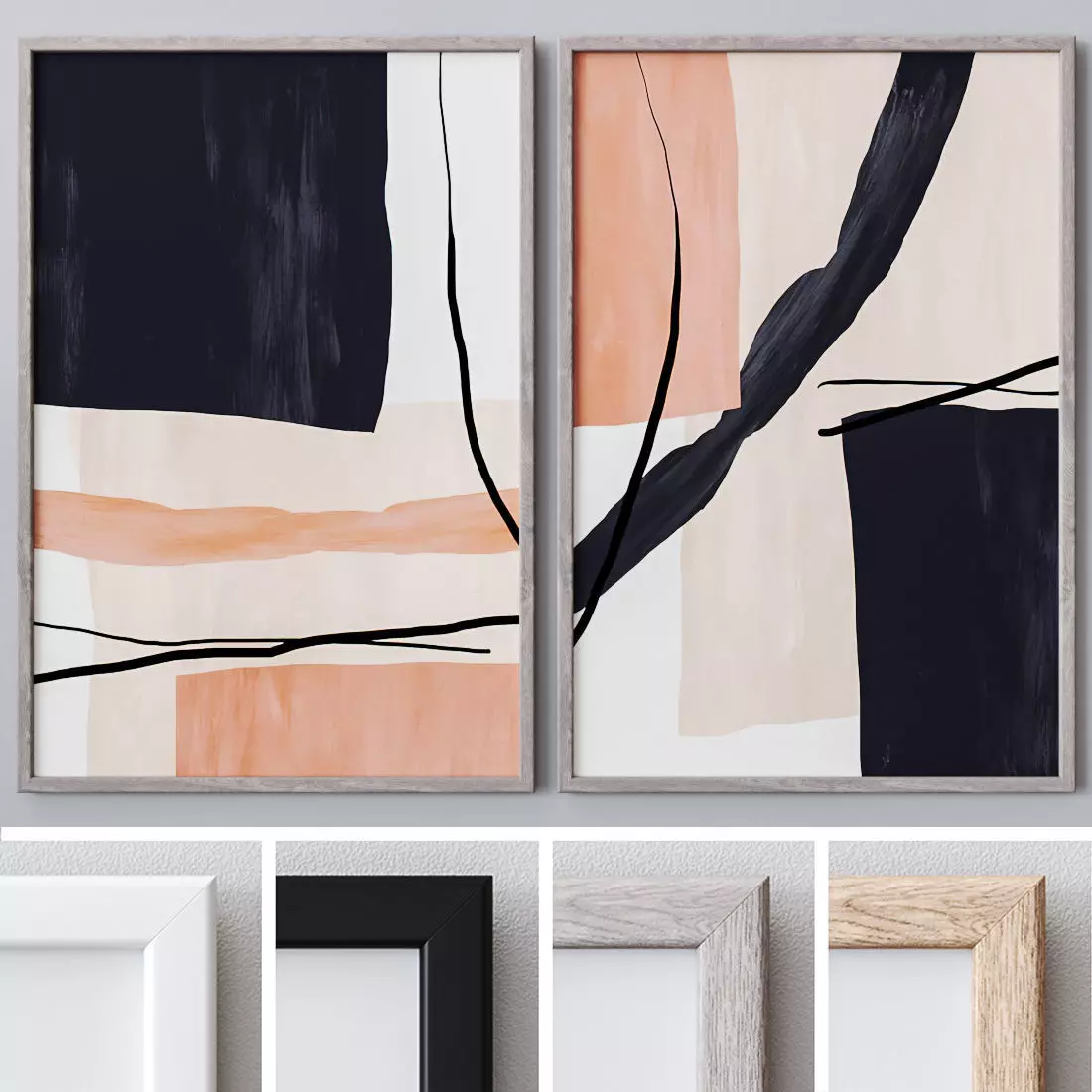 Photo Frames Set  374 3D model_0