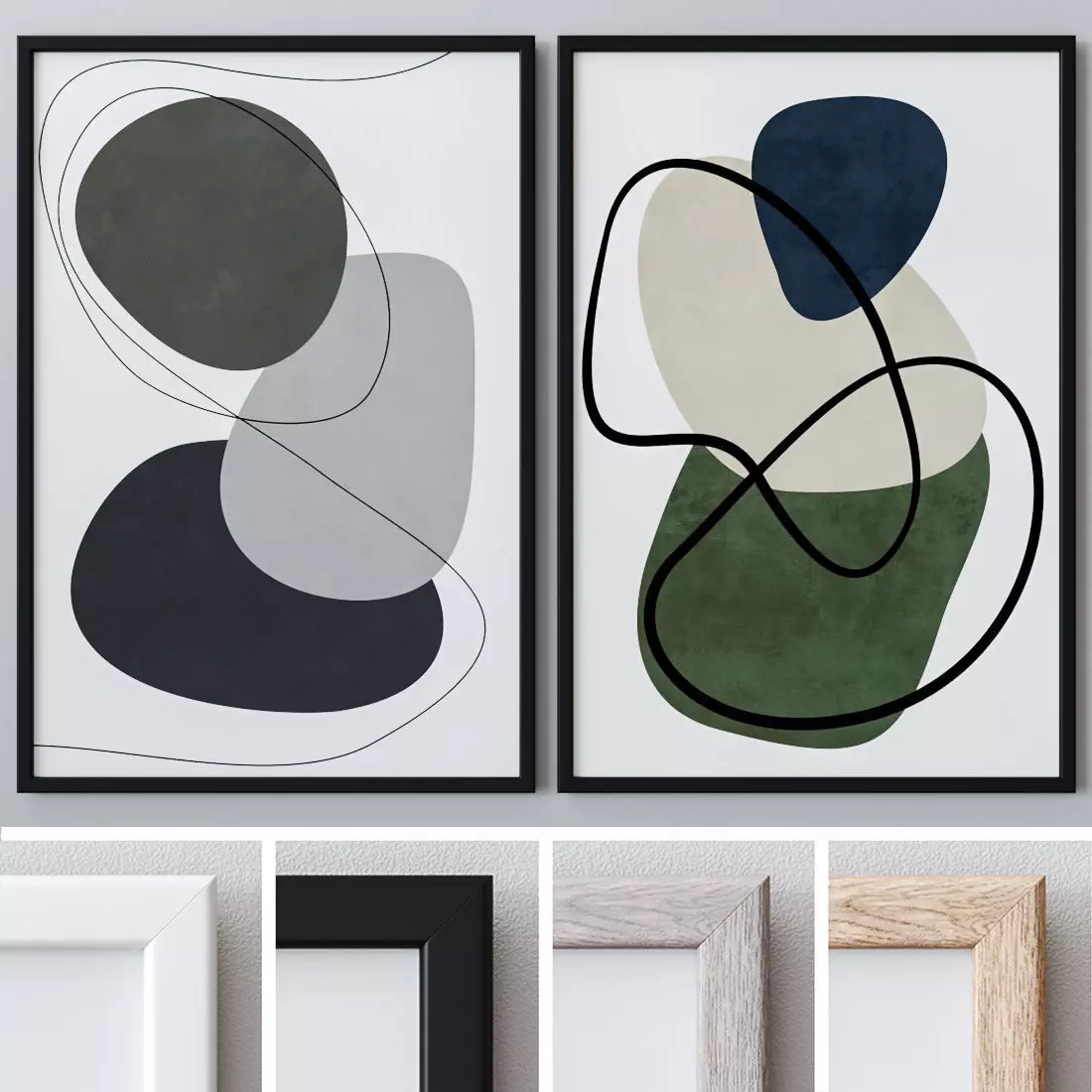 Photo Frames Set  379 3D model_0