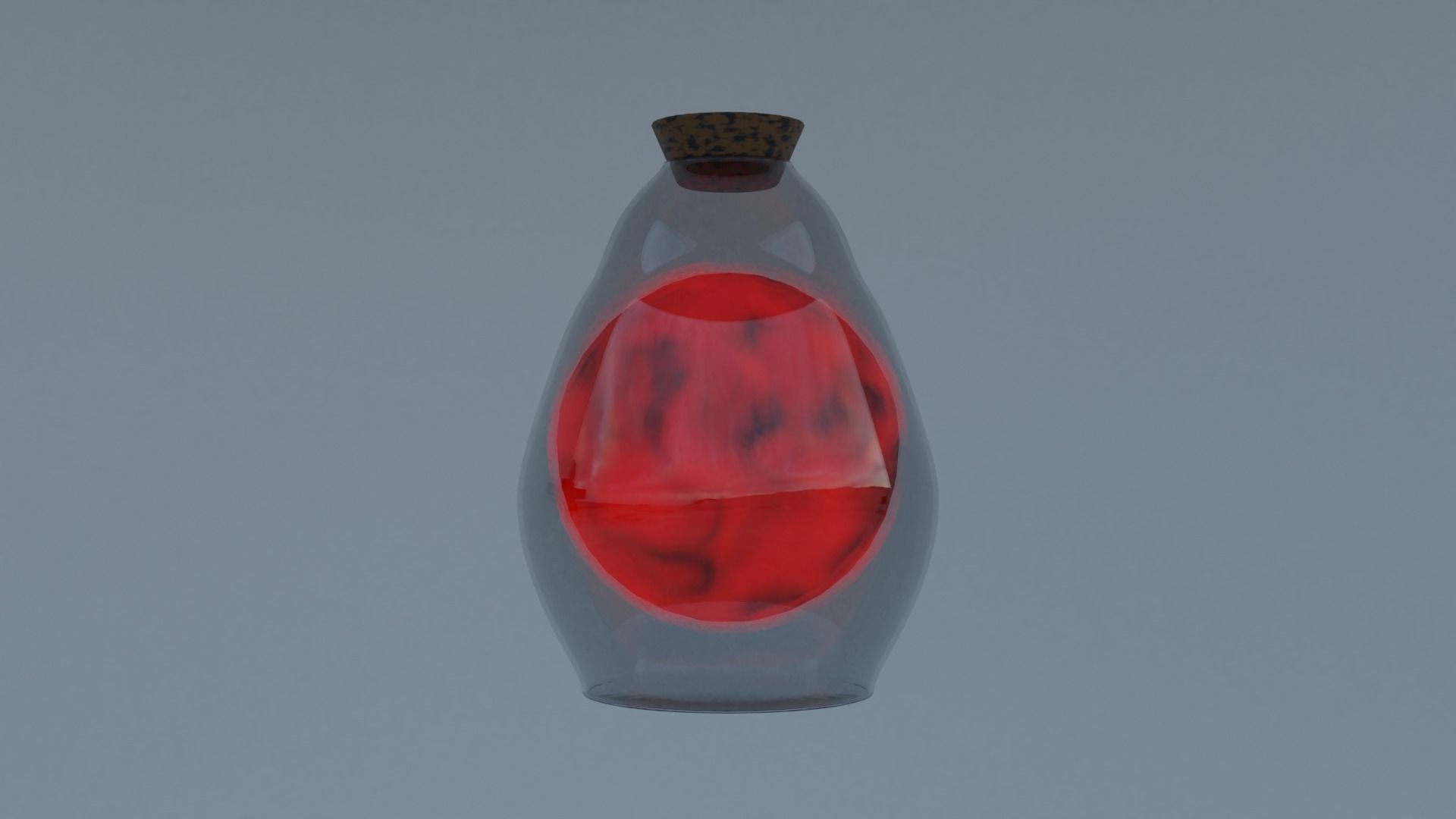 Potion or alchemy desktop drawers with assets 3D model_18