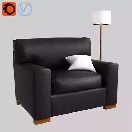 Comfort Square Arm Upholstered Twin Armchair Sleeper