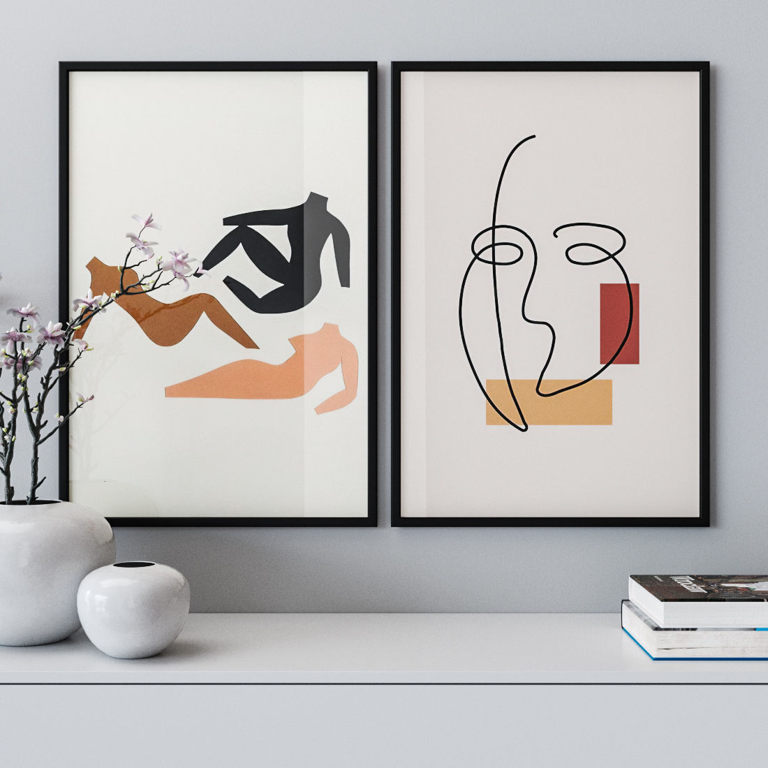 Photo Frames Set  382 3D model_1