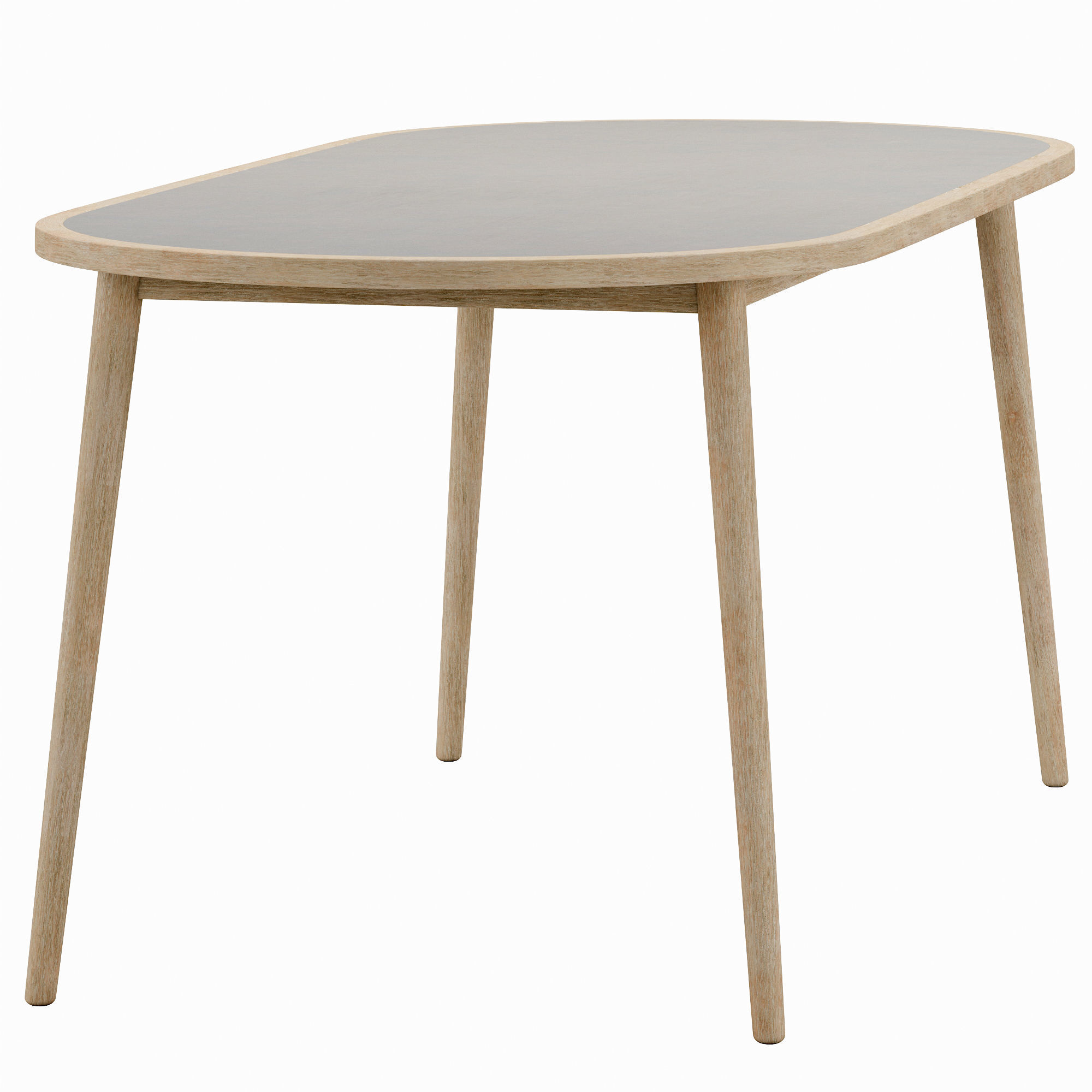 Nina oval table Low-poly 3D model_1