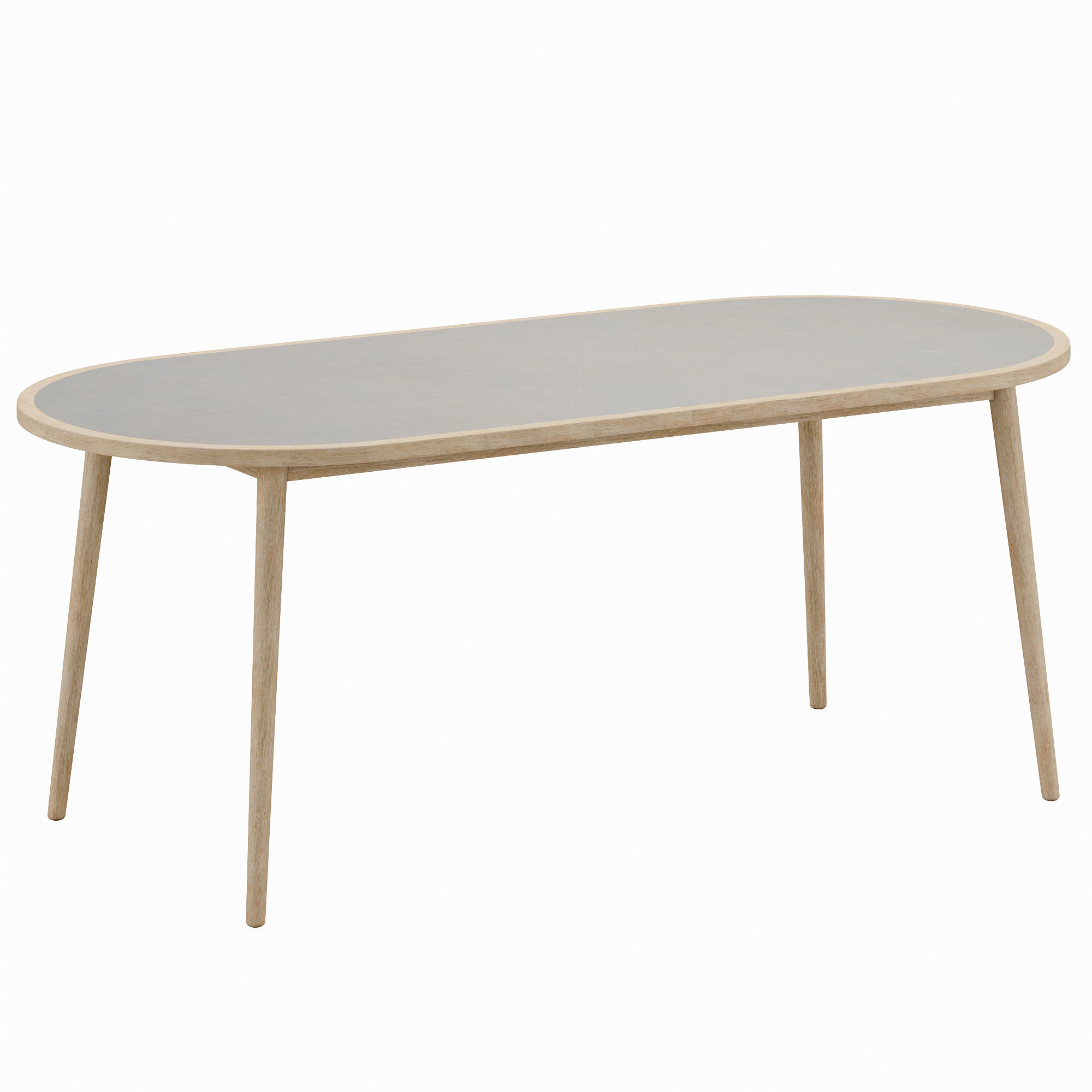 Nina oval table Low-poly 3D model_8