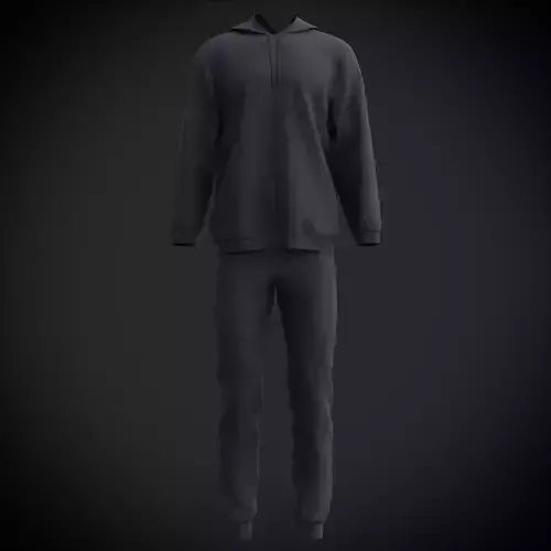  Active Wear set - Male Tracksuit Low-poly 3D model