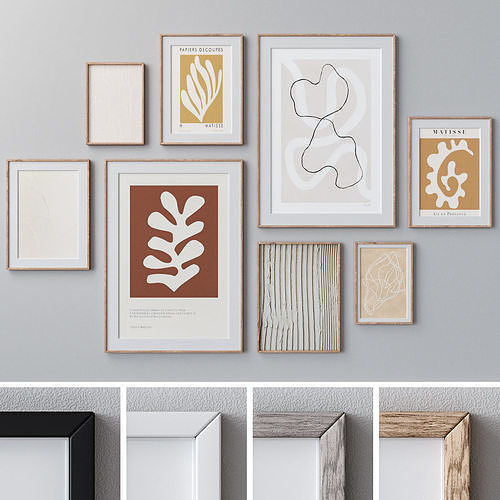 Photo Frames Set  390 3D model